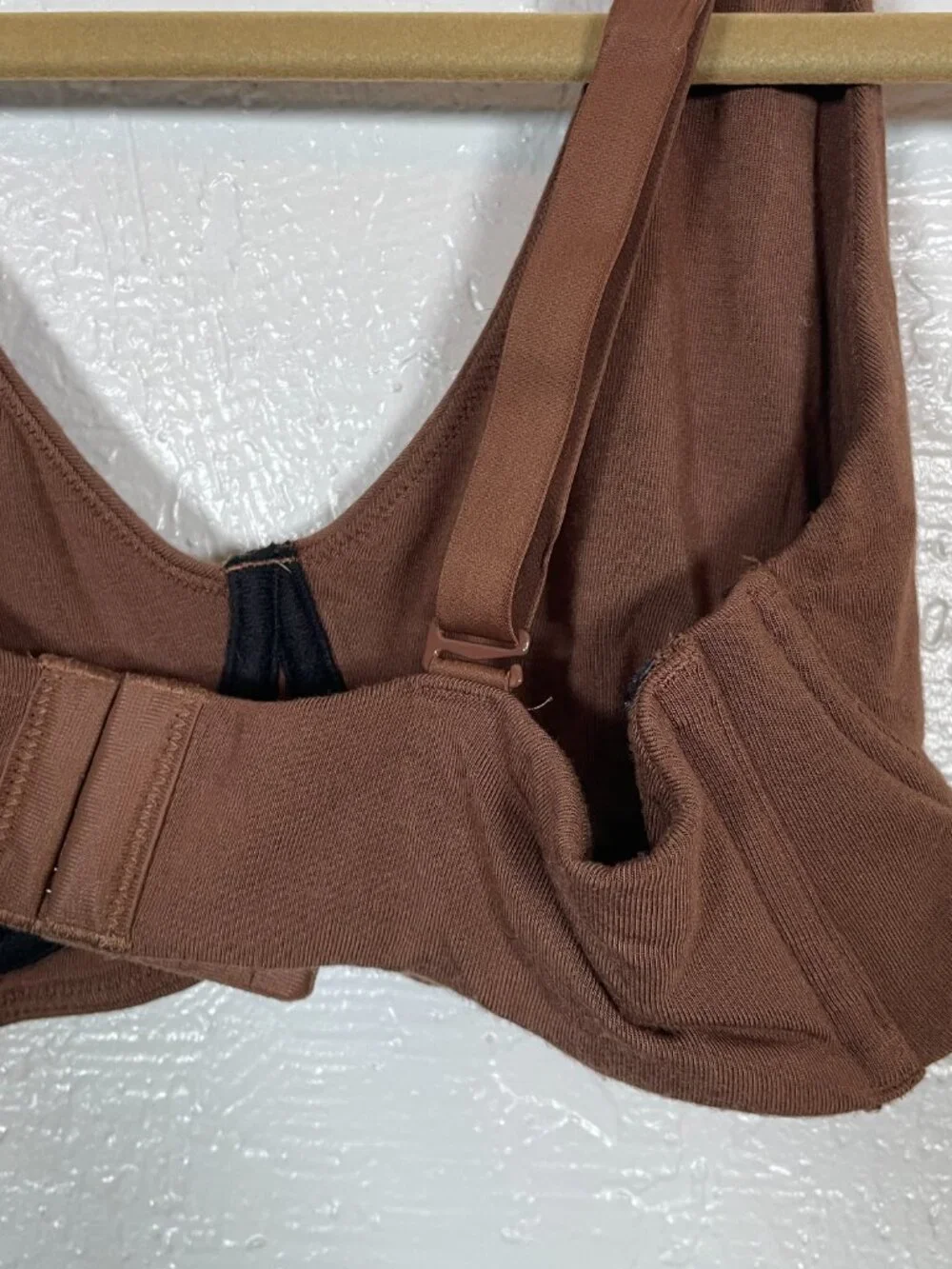 MeUndies Women L Brown Walnut Shell Longline Bralette Ultra Modal Feel Free